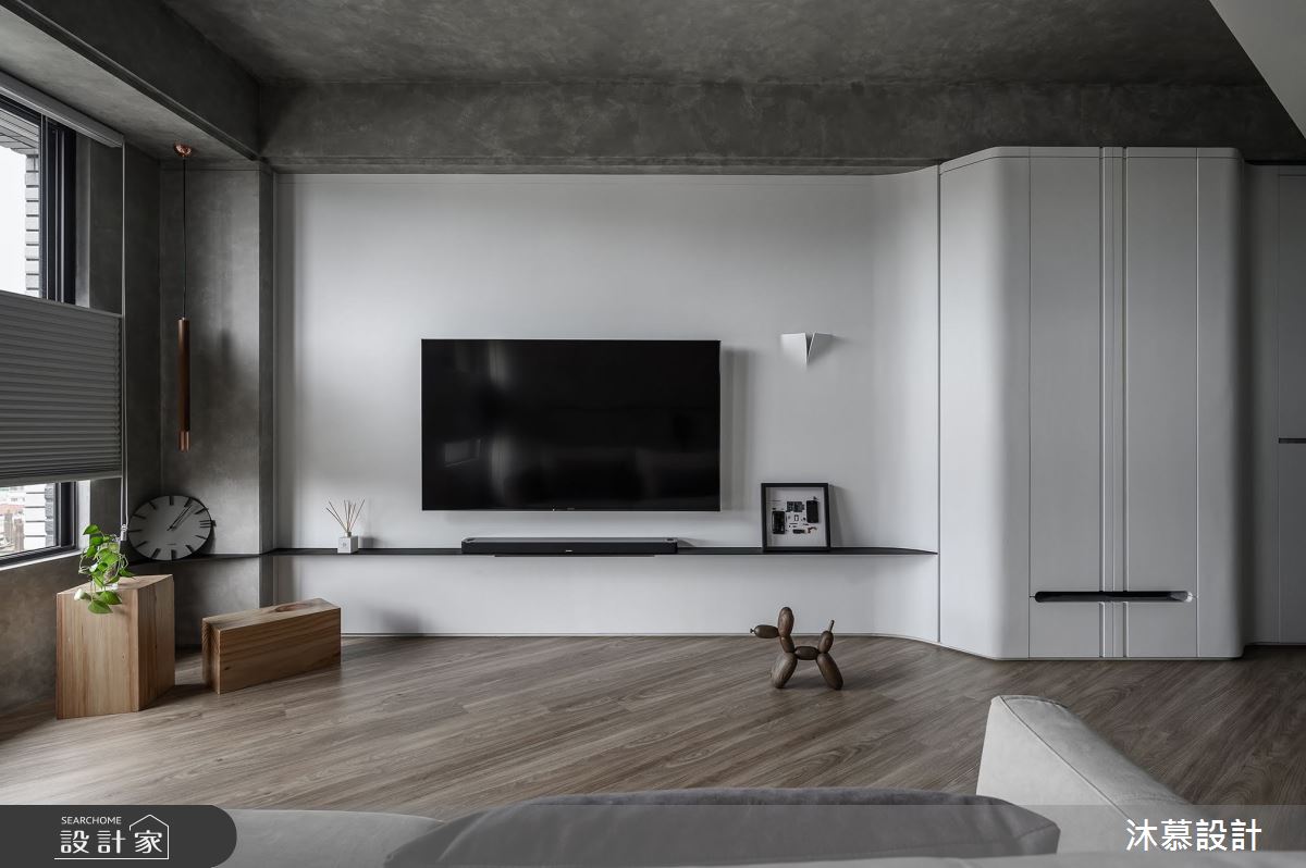 18坪新成屋(5年以下)＿現代風客廳案例圖片＿沐慕室內設計＿沐慕_斜率。延伸 l Slope. Extension之7