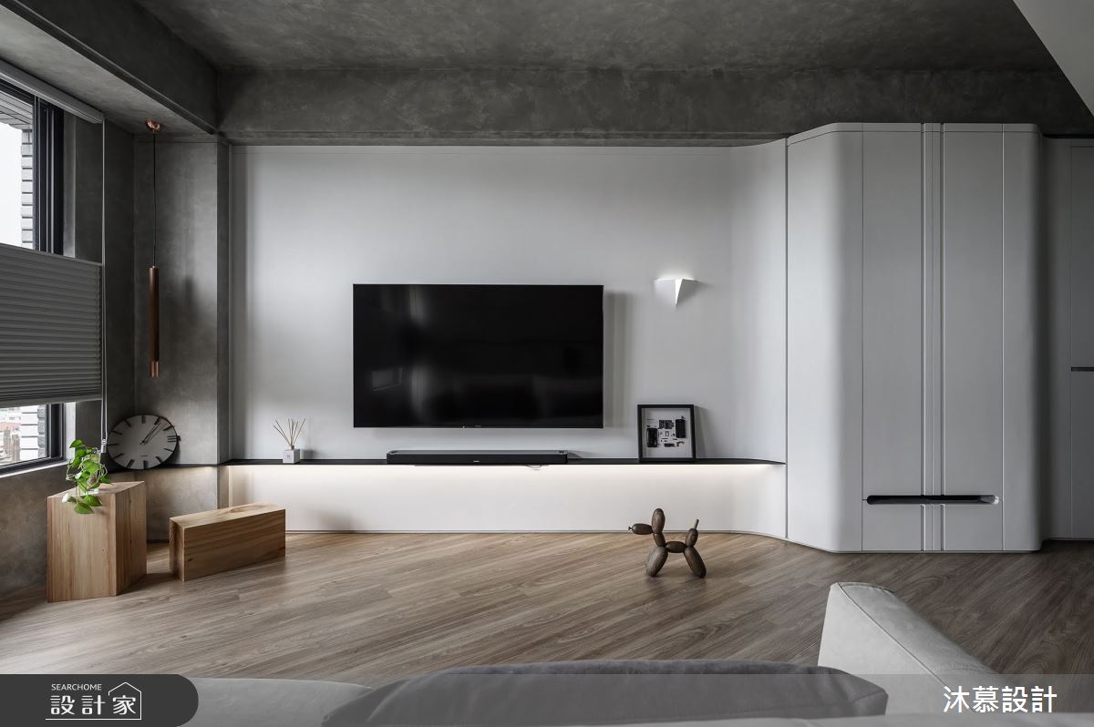 18坪新成屋(5年以下)＿現代風客廳案例圖片＿沐慕室內設計＿沐慕_斜率。延伸 l Slope. Extension之8