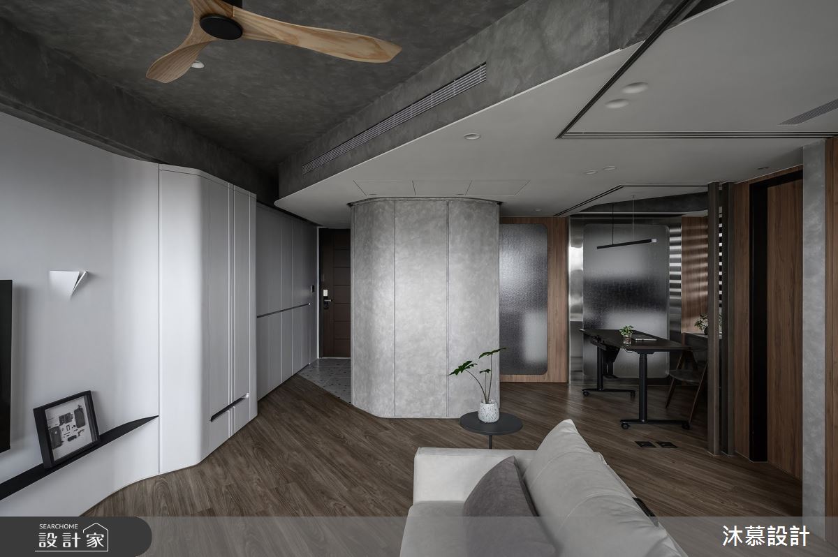 18坪新成屋(5年以下)＿現代風玄關客廳書房案例圖片＿沐慕室內設計＿沐慕_斜率。延伸 l Slope. Extension之16