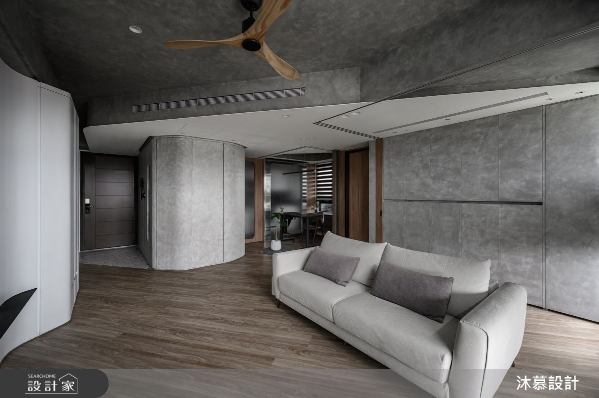 18坪新成屋(5年以下)＿現代風玄關客廳書房案例圖片＿沐慕室內設計＿沐慕_斜率。延伸 l Slope. Extension之19