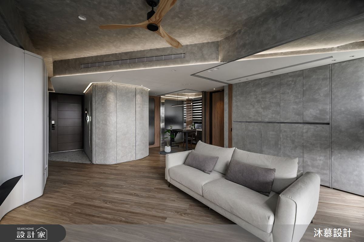 18坪新成屋(5年以下)＿現代風玄關客廳書房案例圖片＿沐慕室內設計＿沐慕_斜率。延伸 l Slope. Extension之20