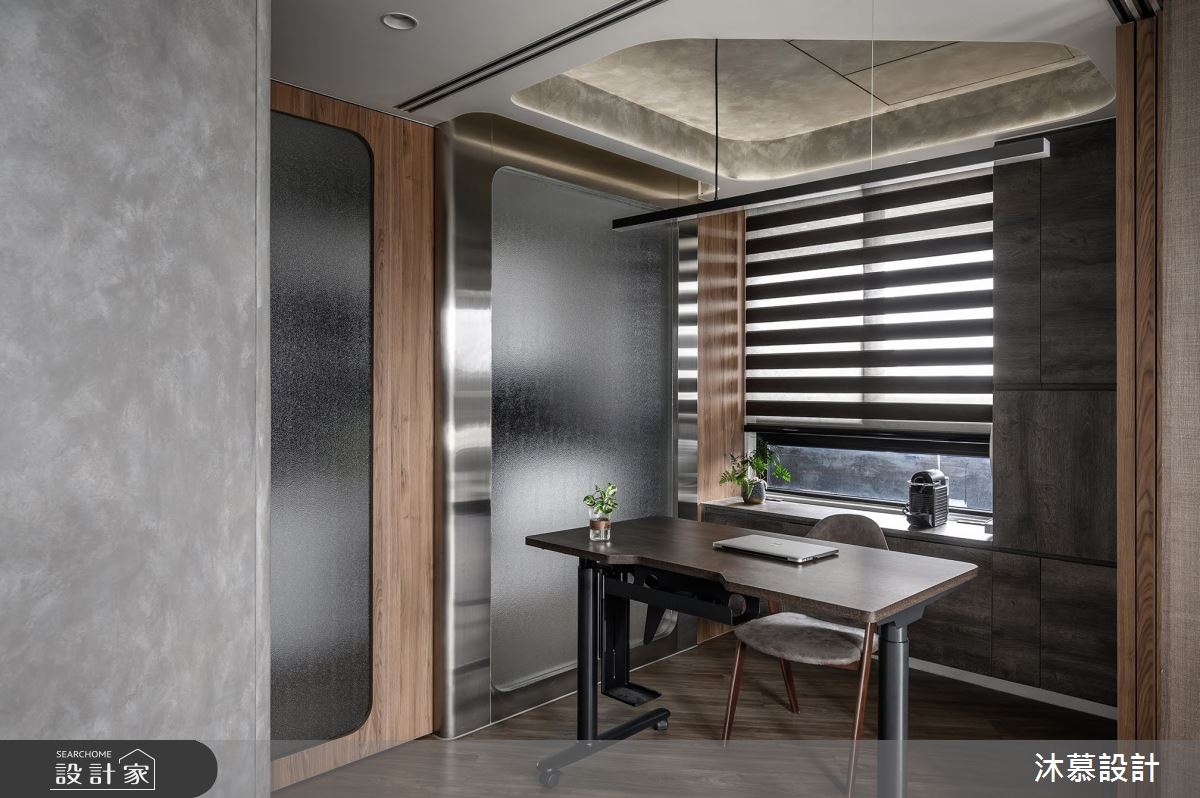 18坪新成屋(5年以下)＿現代風書房案例圖片＿沐慕室內設計＿沐慕_斜率。延伸 l Slope. Extension之26