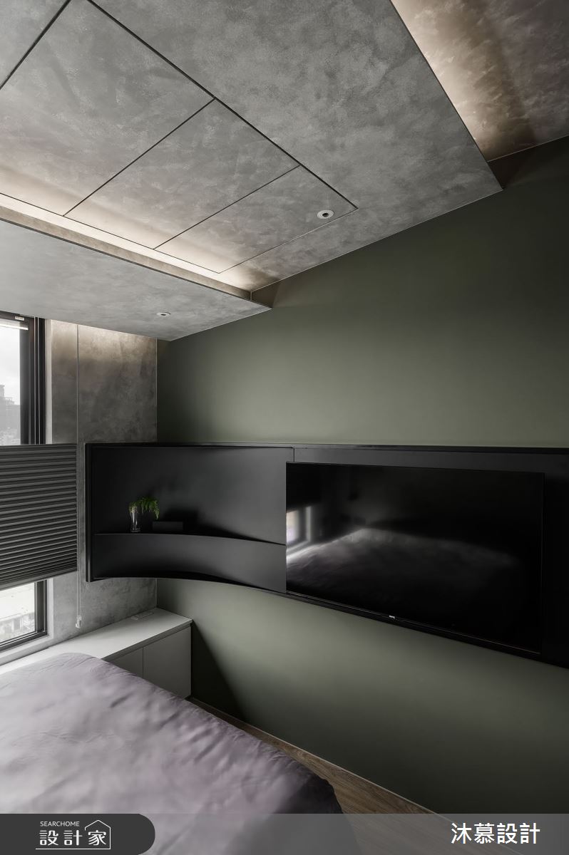 18坪新成屋(5年以下)＿現代風臥室案例圖片＿沐慕室內設計＿沐慕_斜率。延伸 l Slope. Extension之32