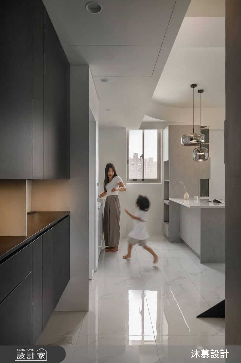 18坪新成屋(5年以下)＿現代風餐廳中島案例圖片＿沐慕室內設計＿沐慕_童年 l Less is more之6