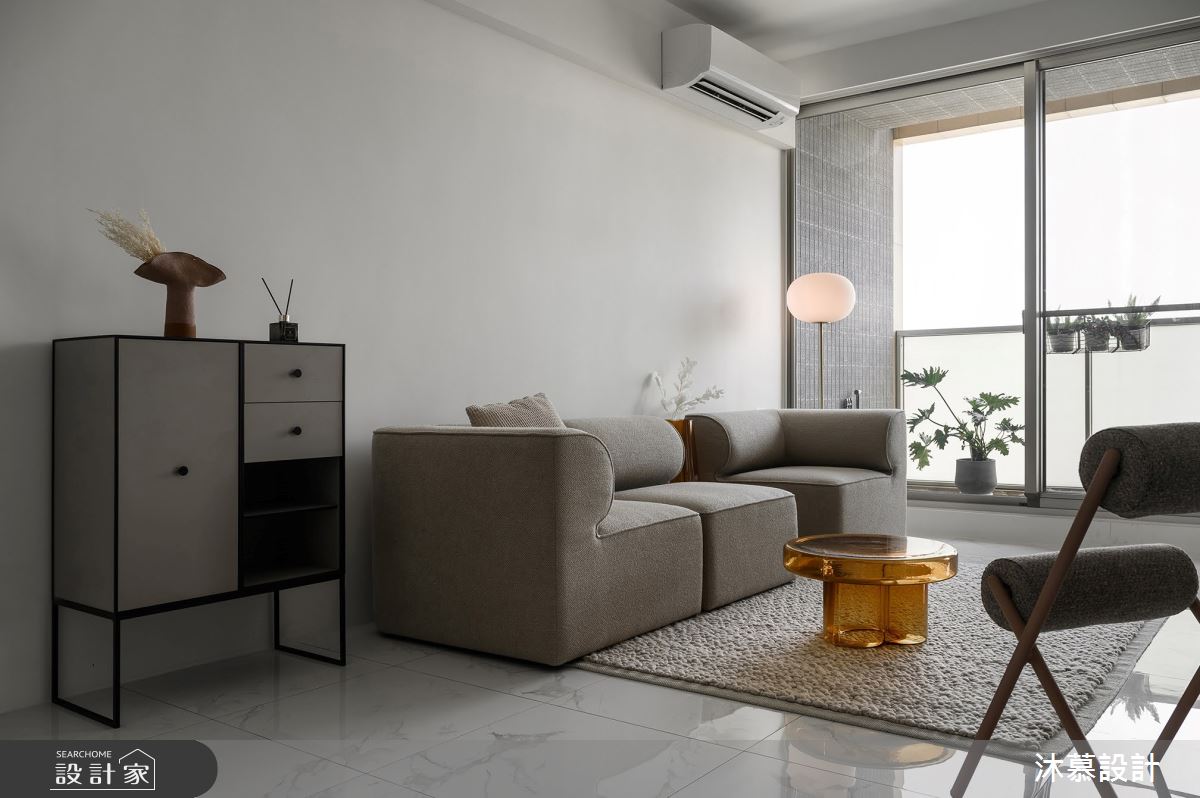 18坪新成屋(5年以下)＿現代風客廳案例圖片＿沐慕室內設計＿沐慕_童年 l Less is more之7