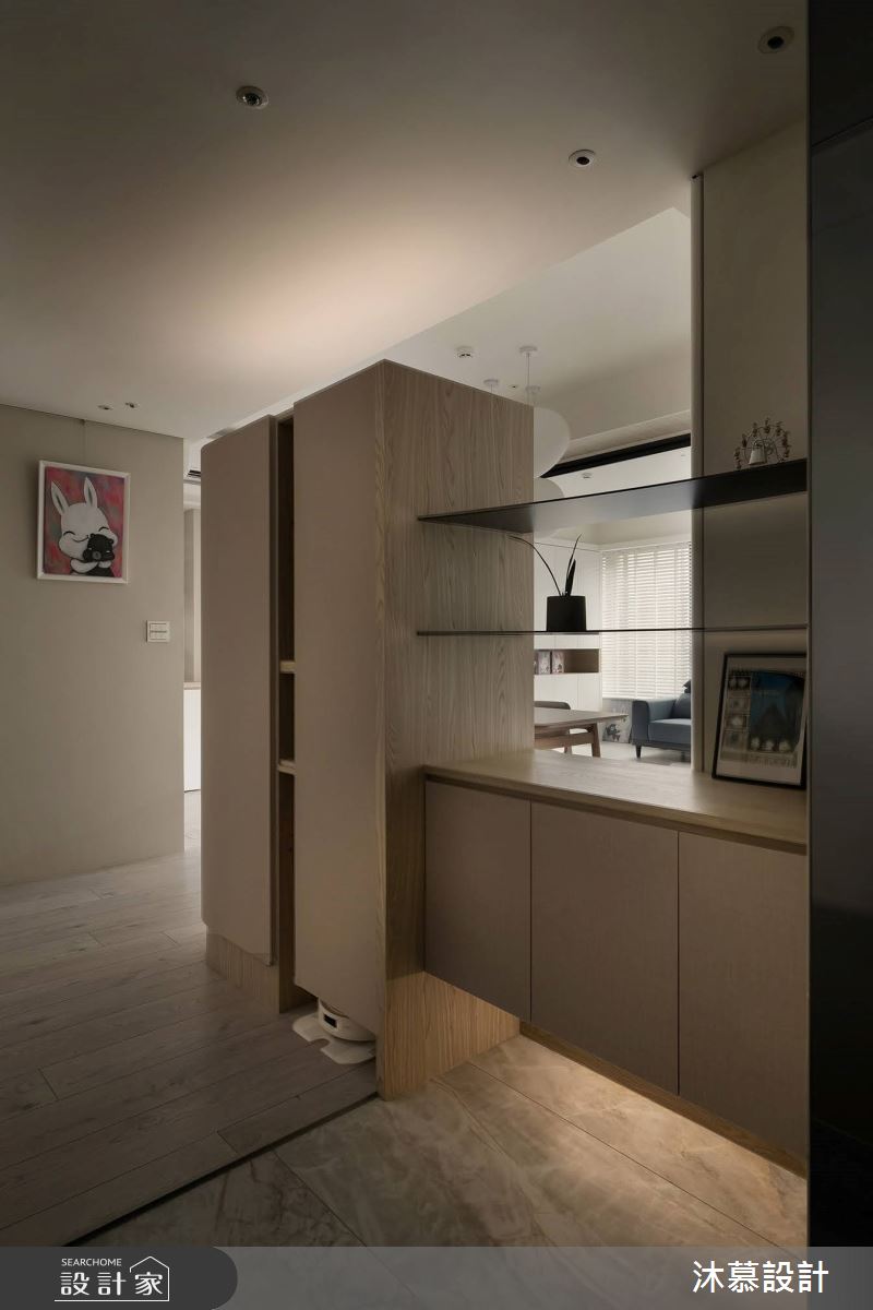 38坪預售屋＿現代風玄關案例圖片＿沐慕室內設計＿沐慕_櫃子裡有三個房間的家 I Three rooms in the cabinet之3