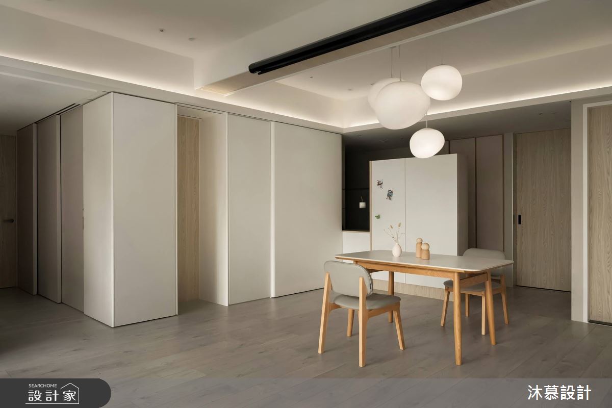 38坪預售屋＿現代風餐廳案例圖片＿沐慕室內設計＿沐慕_櫃子裡有三個房間的家 I Three rooms in the cabinet之4