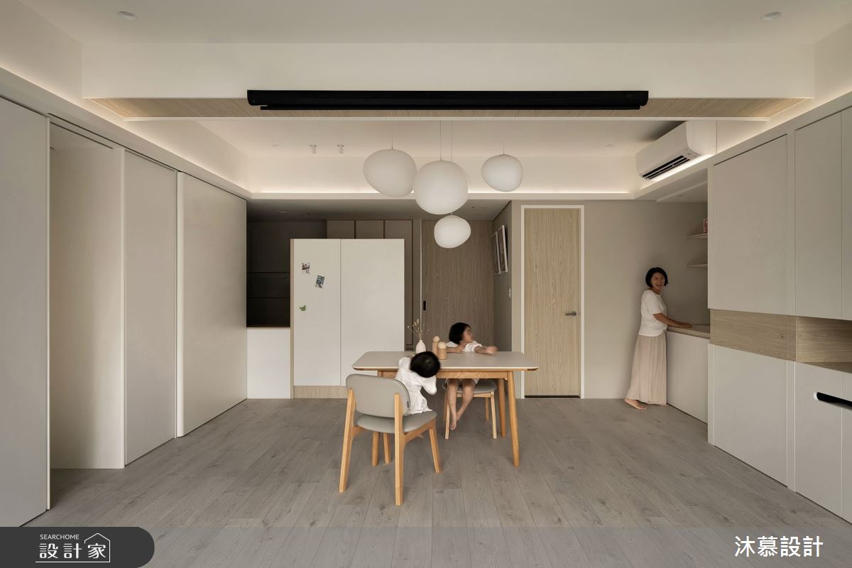 38坪預售屋＿現代風餐廳案例圖片＿沐慕室內設計＿沐慕_櫃子裡有三個房間的家 I Three rooms in the cabinet之5