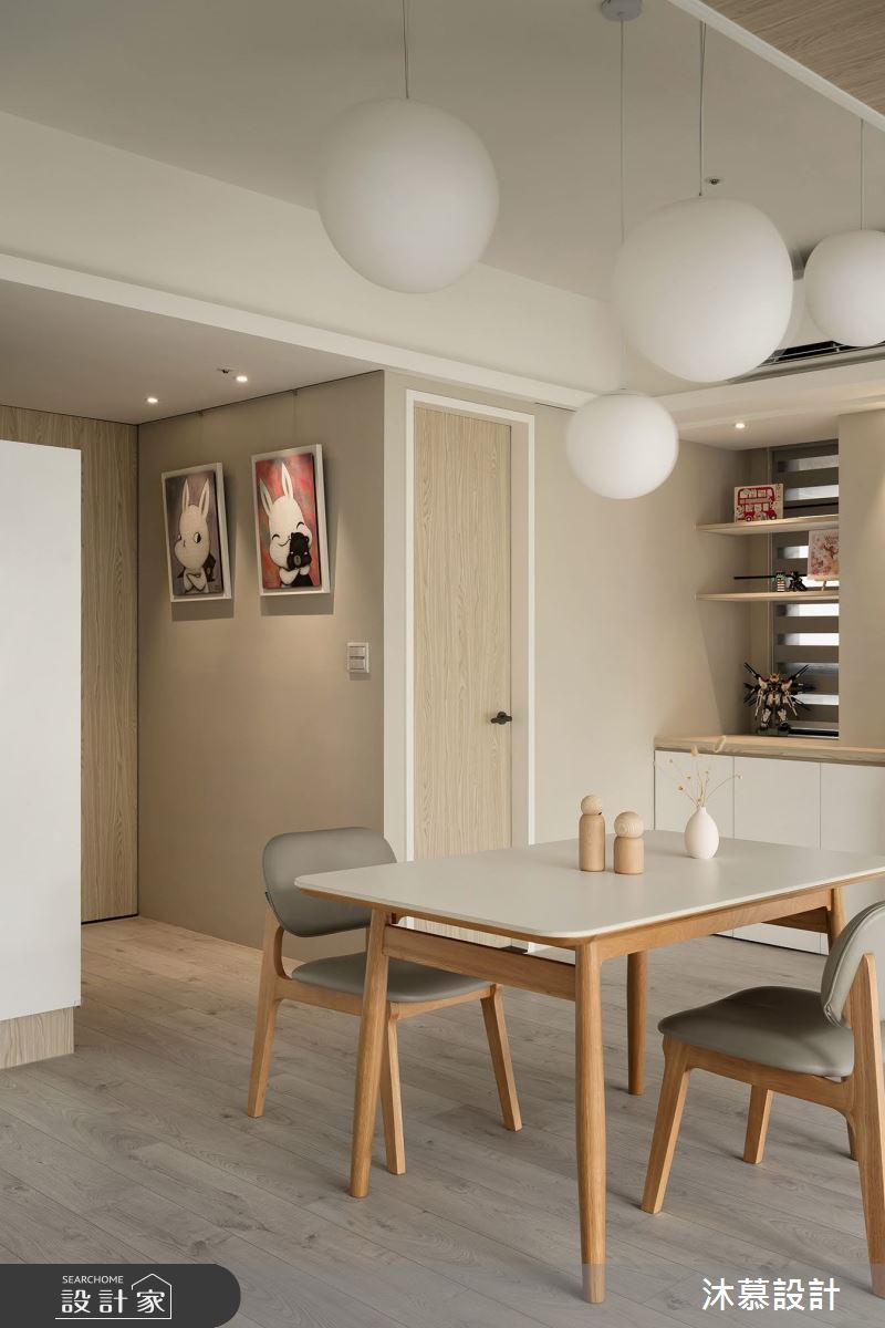 38坪預售屋＿現代風餐廳案例圖片＿沐慕室內設計＿沐慕_櫃子裡有三個房間的家 I Three rooms in the cabinet之7