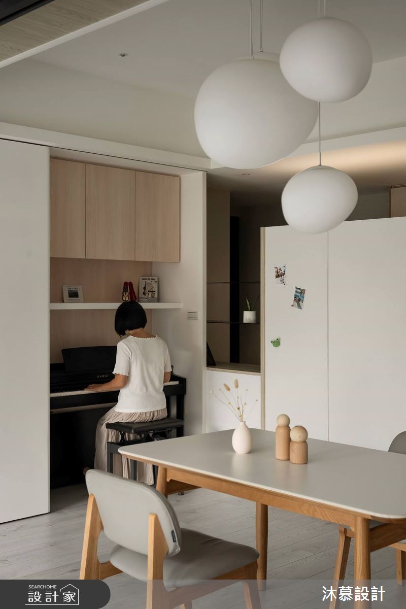 38坪預售屋＿現代風餐廳案例圖片＿沐慕室內設計＿沐慕_櫃子裡有三個房間的家 I Three rooms in the cabinet之18