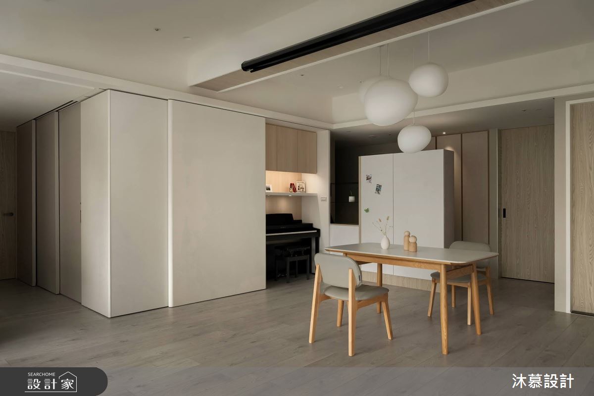38坪預售屋＿現代風餐廳案例圖片＿沐慕室內設計＿沐慕_櫃子裡有三個房間的家 I Three rooms in the cabinet之19
