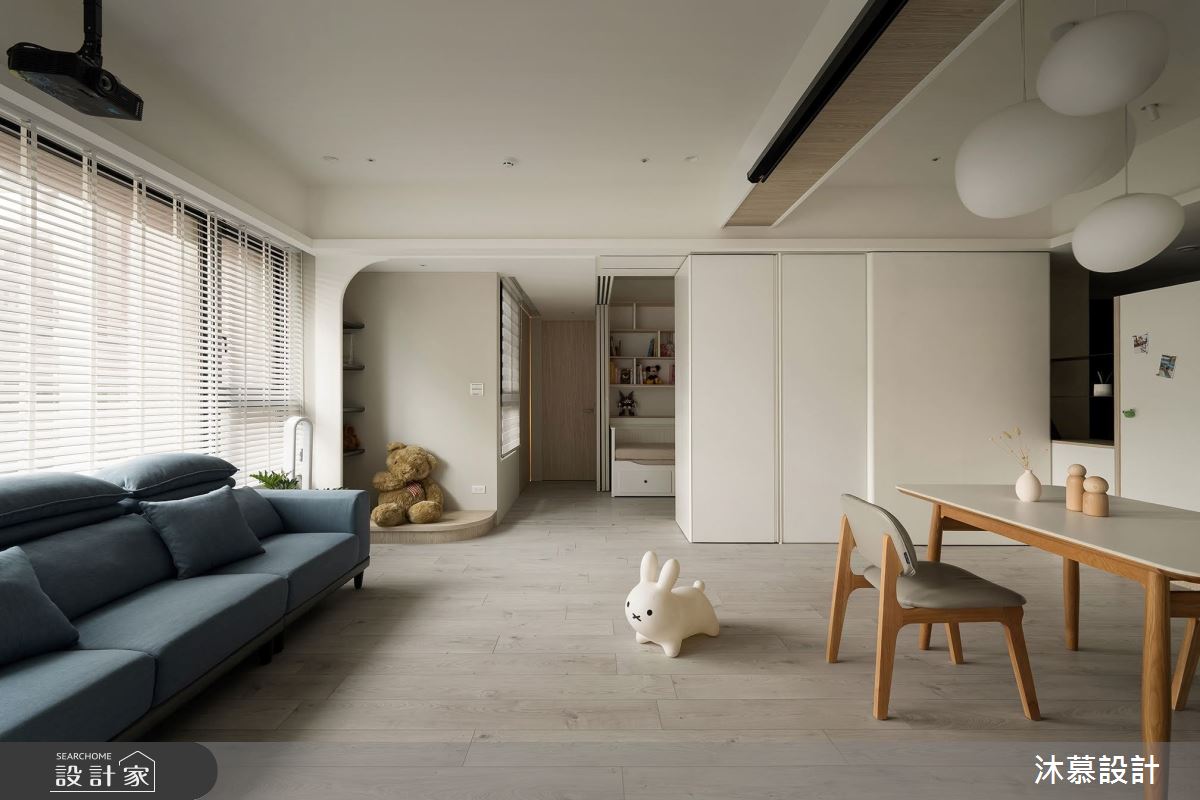 38坪預售屋＿現代風客廳餐廳案例圖片＿沐慕室內設計＿沐慕_櫃子裡有三個房間的家 I Three rooms in the cabinet之13