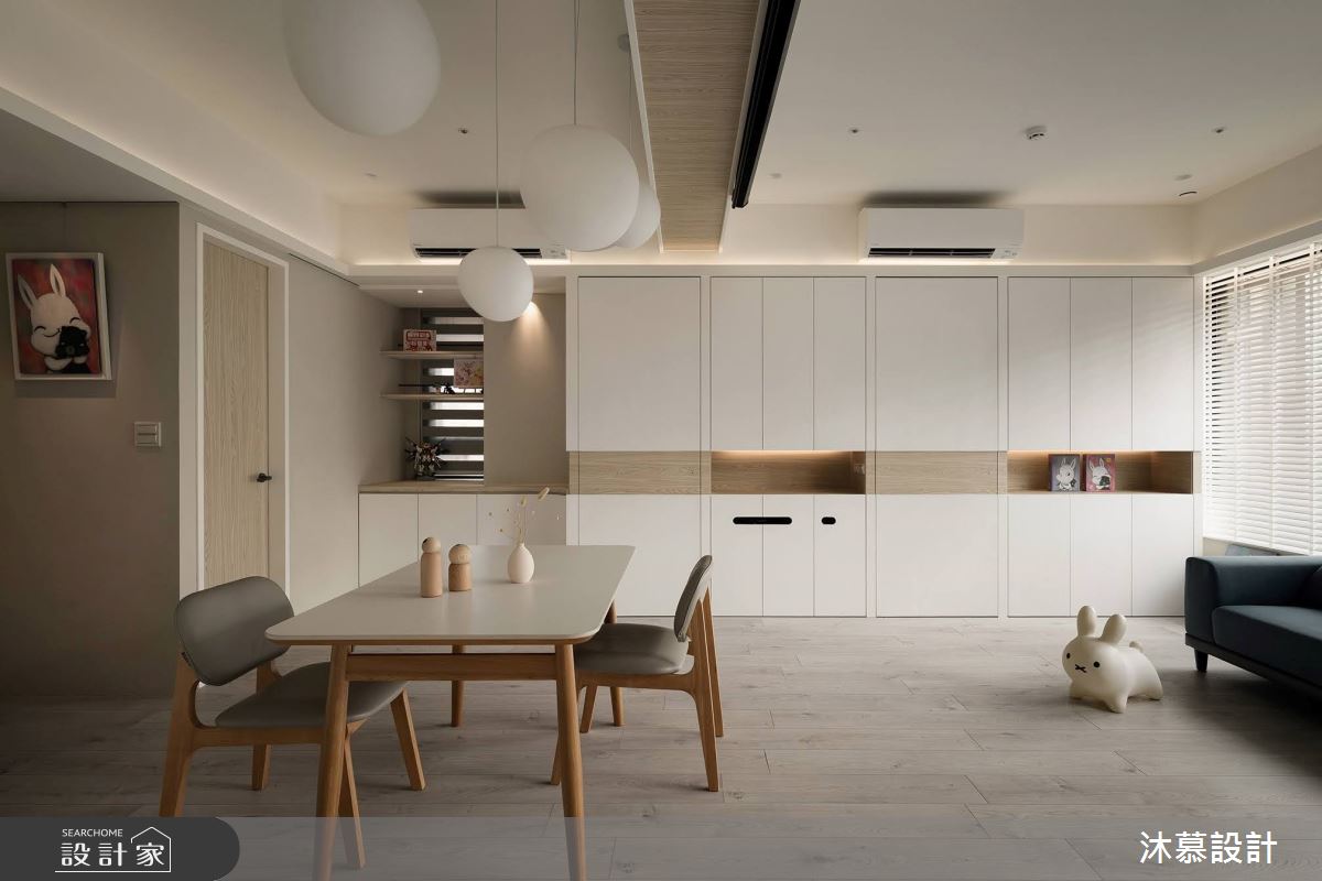 38坪預售屋＿現代風客廳餐廳案例圖片＿沐慕室內設計＿沐慕_櫃子裡有三個房間的家 I Three rooms in the cabinet之12
