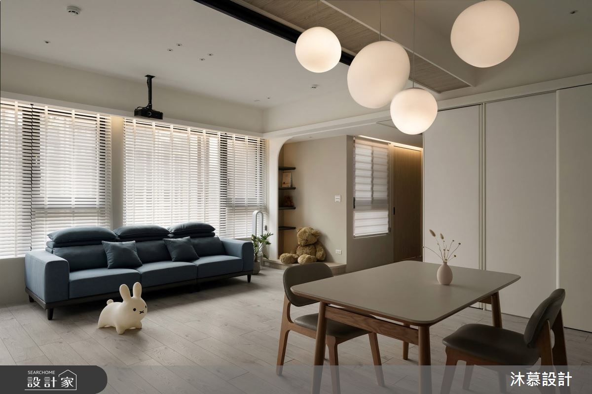 38坪預售屋＿現代風客廳餐廳案例圖片＿沐慕室內設計＿沐慕_櫃子裡有三個房間的家 I Three rooms in the cabinet之22