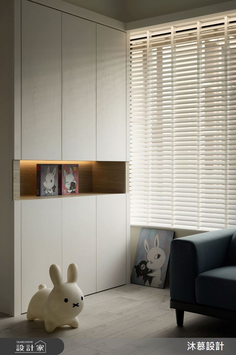 38坪預售屋＿現代風客廳案例圖片＿沐慕室內設計＿沐慕_櫃子裡有三個房間的家 I Three rooms in the cabinet之27