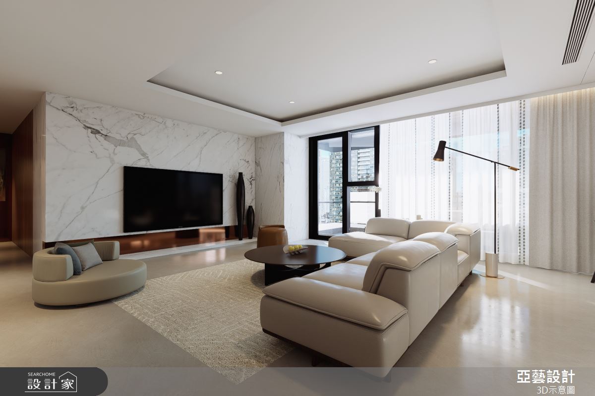100坪毛胚屋＿現代風客廳案例圖片＿亞藝設計＿亞藝_朗邸玉砌之12