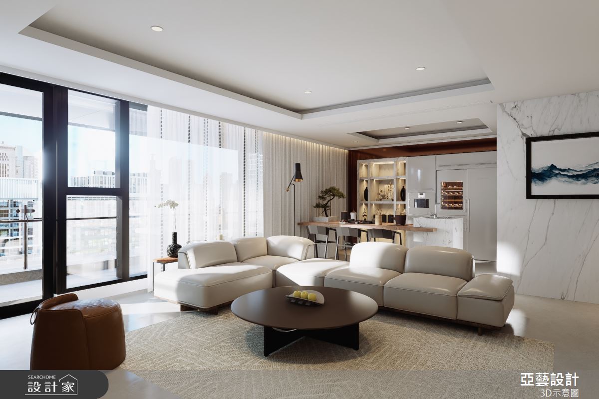 100坪毛胚屋＿現代風客廳餐廳案例圖片＿亞藝設計＿亞藝_朗邸玉砌之6