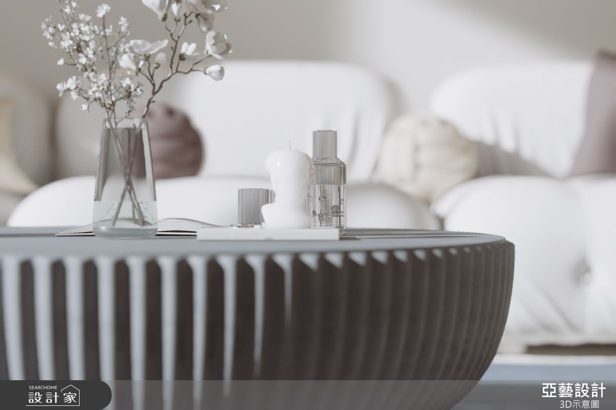 35坪中古屋(5~15年)＿簡約風客廳案例圖片＿亞藝設計＿亞藝_桃園L宅之6