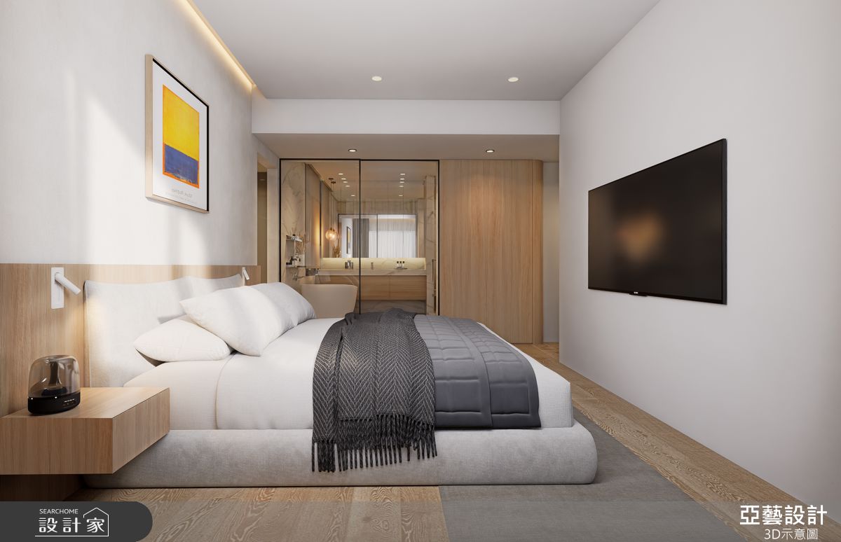 33坪新古屋(10年以下)＿現代風臥室案例圖片＿亞藝設計＿亞藝_新店將捷家和之12