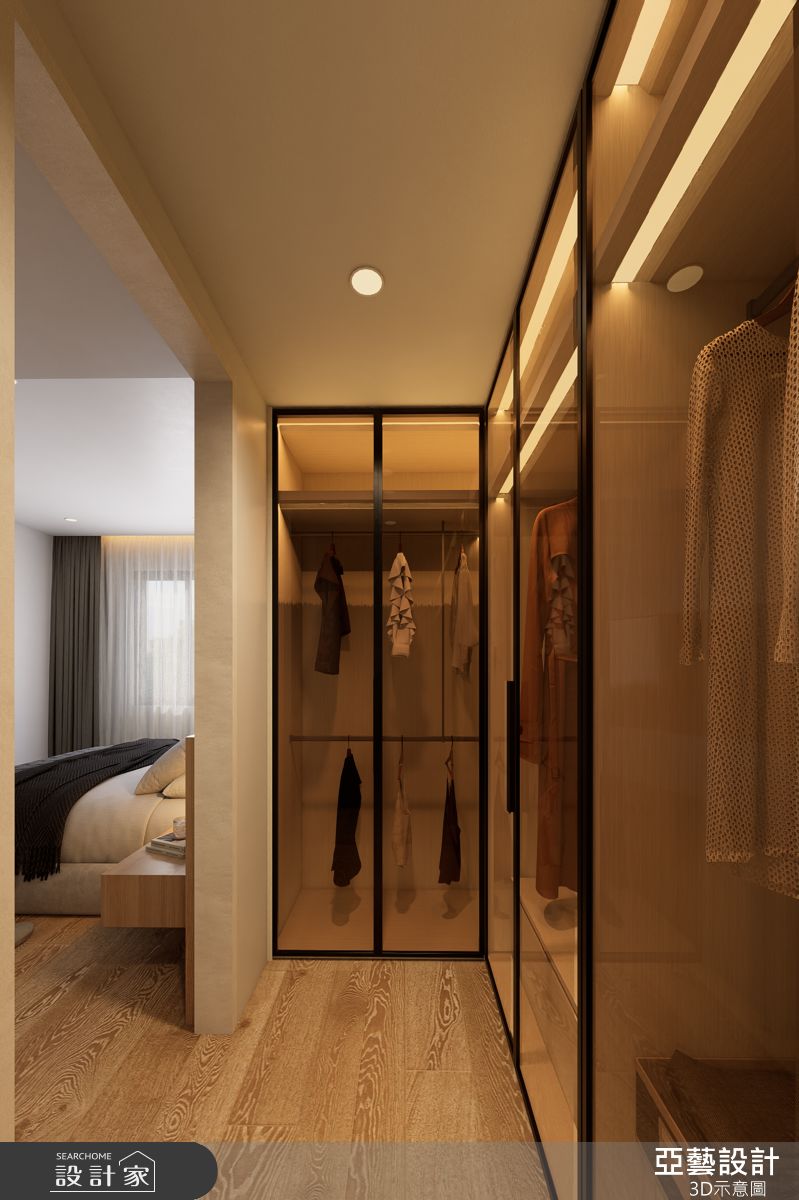 33坪新古屋(10年以下)＿現代風臥室更衣間案例圖片＿亞藝設計＿亞藝_新店將捷家和之14