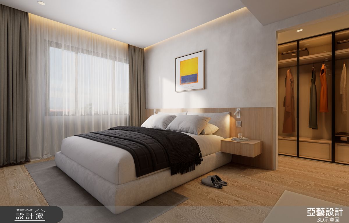33坪新古屋(10年以下)＿現代風臥室更衣間案例圖片＿亞藝設計＿亞藝_新店將捷家和之13