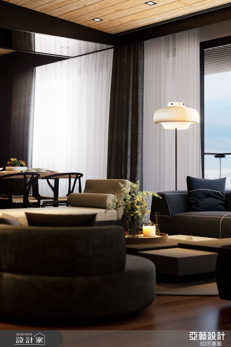 70坪毛胚屋＿現代風客廳案例圖片＿亞藝設計＿亞藝_藍田陞玉之9