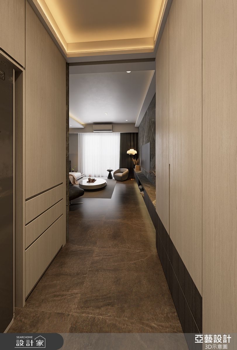 25坪毛胚屋＿現代風玄關案例圖片＿亞藝設計＿亞藝_新莊威駿琢玥之1