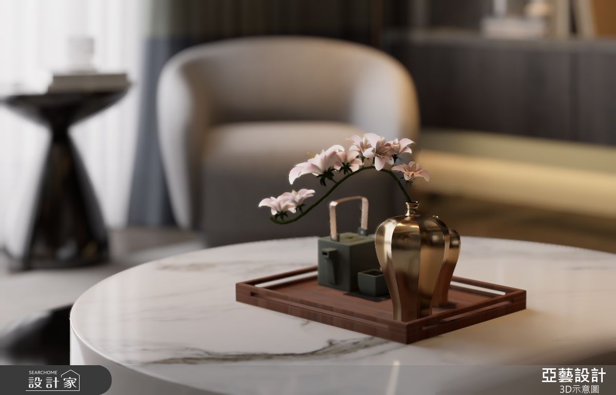 25坪毛胚屋＿現代風客廳案例圖片＿亞藝設計＿亞藝_新莊威駿琢玥之10