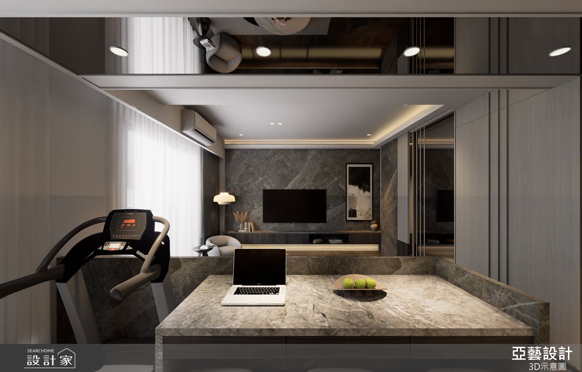 25坪毛胚屋＿現代風客廳書房案例圖片＿亞藝設計＿亞藝_新莊威駿琢玥之7