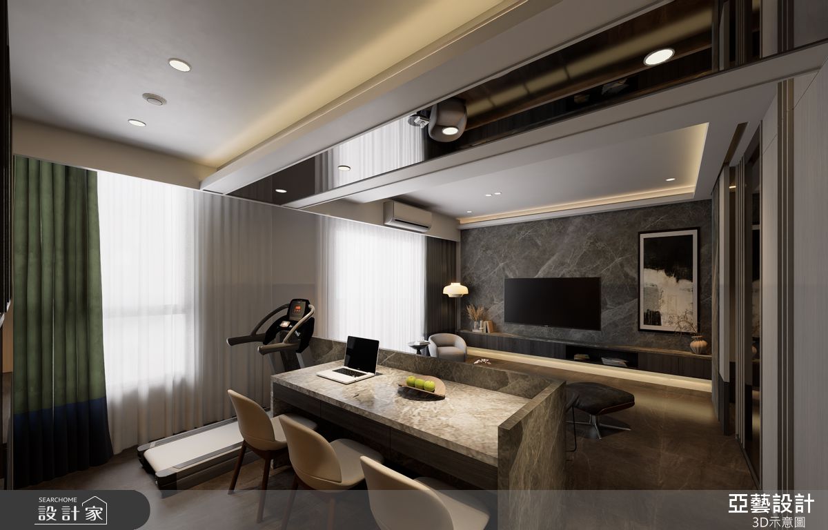 25坪毛胚屋＿現代風客廳書房案例圖片＿亞藝設計＿亞藝_新莊威駿琢玥之6