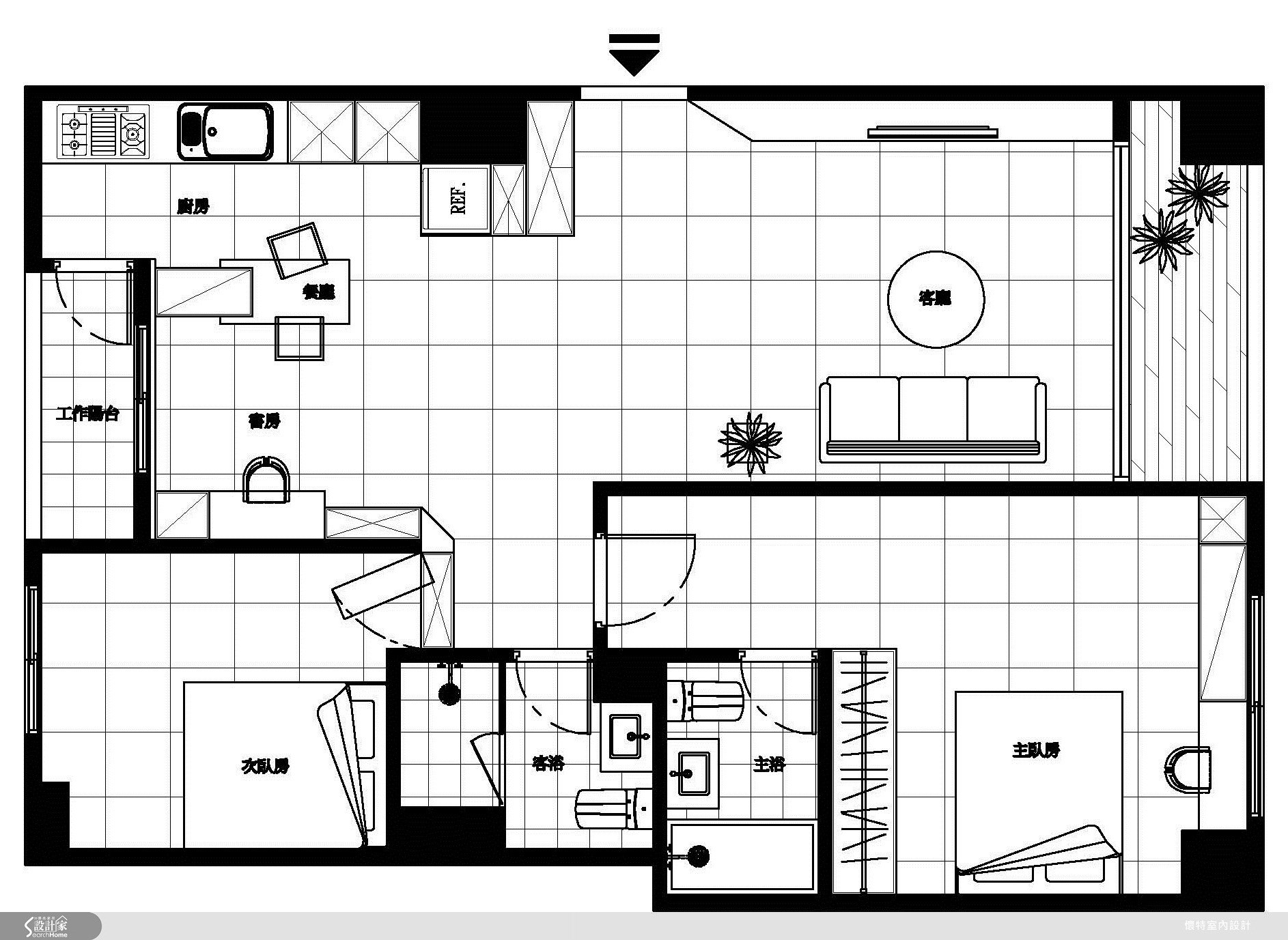 25坪新成屋(5年以下)＿現代風案例圖片＿懷特室內設計＿懷特_02之13