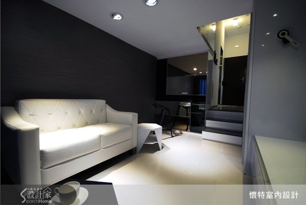 10坪新成屋(5年以下)＿簡約風客廳案例圖片＿懷特室內設計＿懷特_05之3