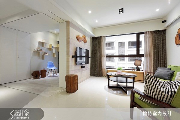 32坪新成屋(5年以下)＿現代風客廳案例圖片＿懷特室內設計＿懷特_07之1