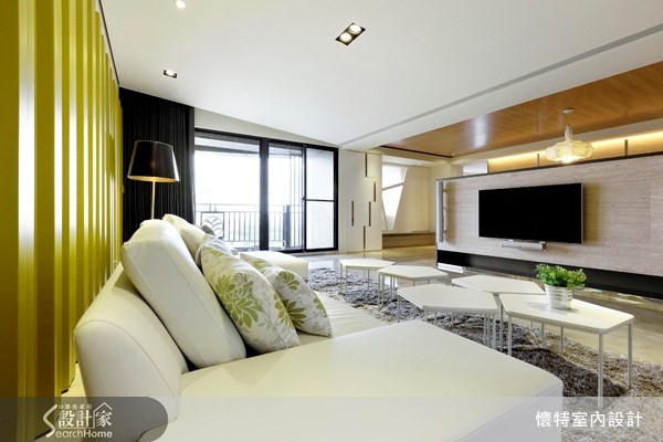 50坪中古屋(5~15年)＿現代風客廳案例圖片＿懷特室內設計＿懷特_08之4