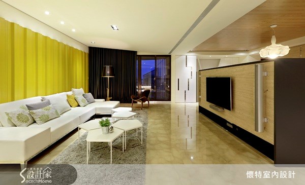 50坪中古屋(5~15年)＿現代風客廳案例圖片＿懷特室內設計＿懷特_08之6