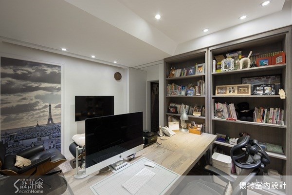 60坪中古屋(5~15年)＿工業風書房案例圖片＿懷特室內設計＿懷特_12之14