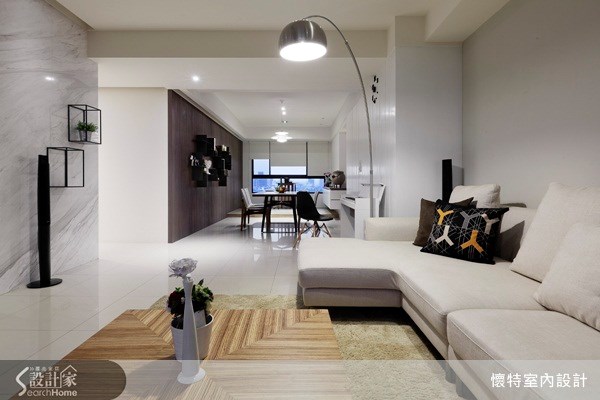 35坪新成屋(5年以下)＿現代風客廳案例圖片＿懷特室內設計＿懷特_13之5