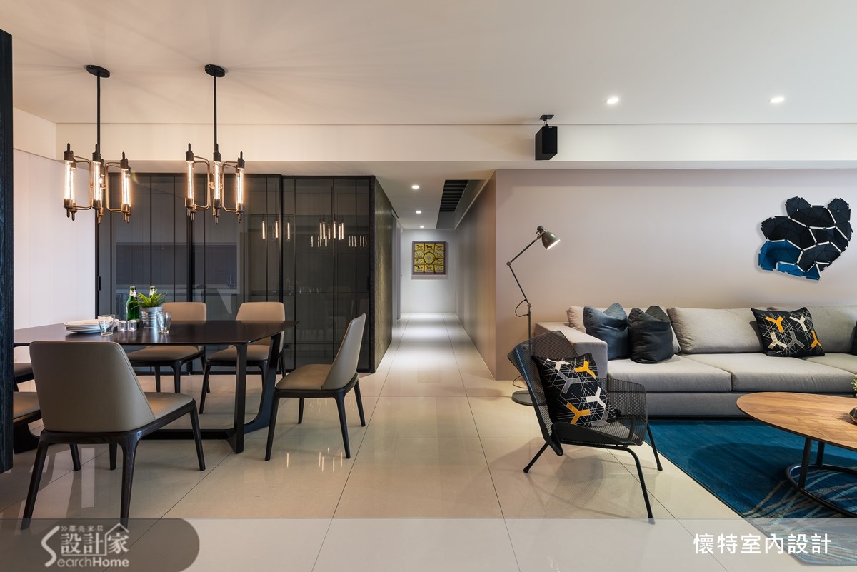 40坪新成屋(5年以下)＿工業風客廳案例圖片＿懷特室內設計＿懷特_16之3