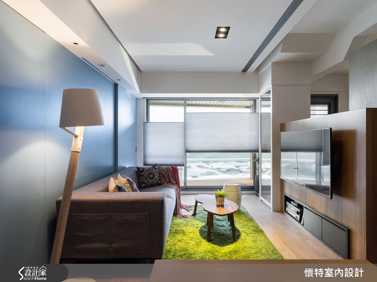 20坪新成屋(5年以下)＿現代風客廳案例圖片＿懷特室內設計＿懷特_20之5