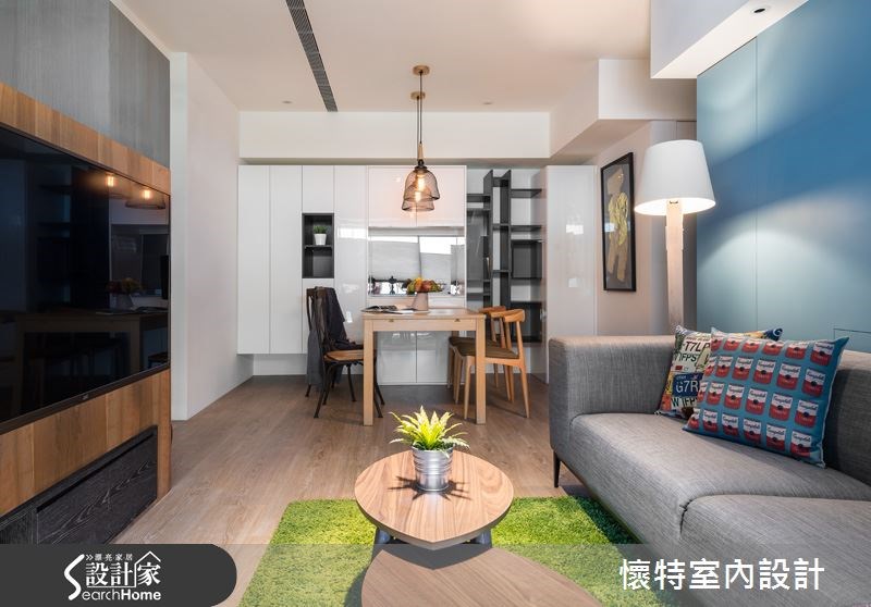 20坪新成屋(5年以下)＿現代風客廳案例圖片＿懷特室內設計＿懷特_20之8