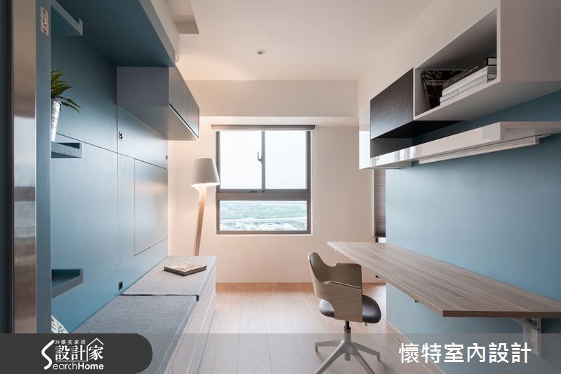 20坪新成屋(5年以下)＿現代風書房案例圖片＿懷特室內設計＿懷特_20之11