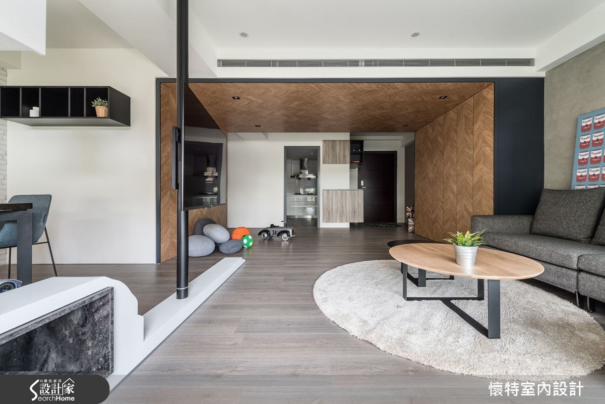 28坪新成屋(5年以下)＿現代風客廳案例圖片＿懷特室內設計＿懷特_22之10