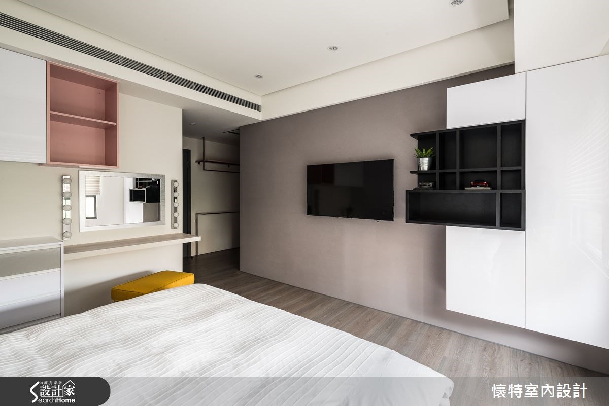 28坪新成屋(5年以下)＿現代風臥室案例圖片＿懷特室內設計＿懷特_22之15