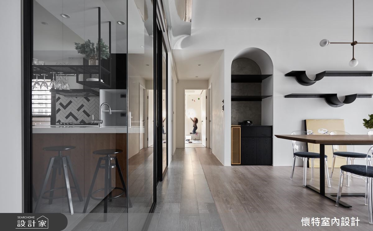 25坪中古屋(5~15年)＿現代風餐廳走廊案例圖片＿懷特室內設計＿懷特_32之14