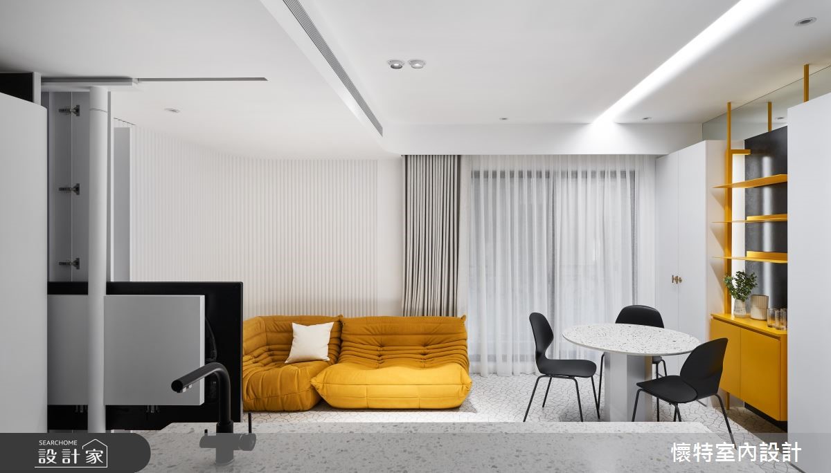 18坪中古屋(5~15年)＿現代風客廳餐廳案例圖片＿懷特室內設計＿懷特_37之6