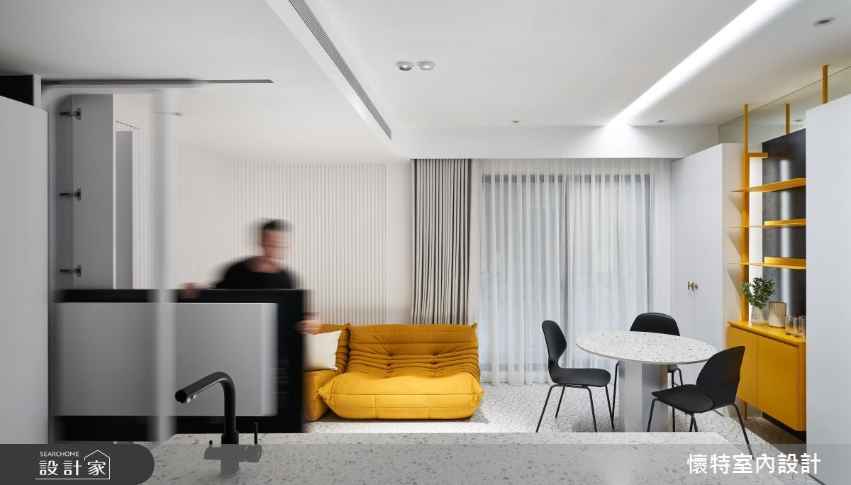 18坪中古屋(5~15年)＿現代風客廳餐廳案例圖片＿懷特室內設計＿懷特_37之7203