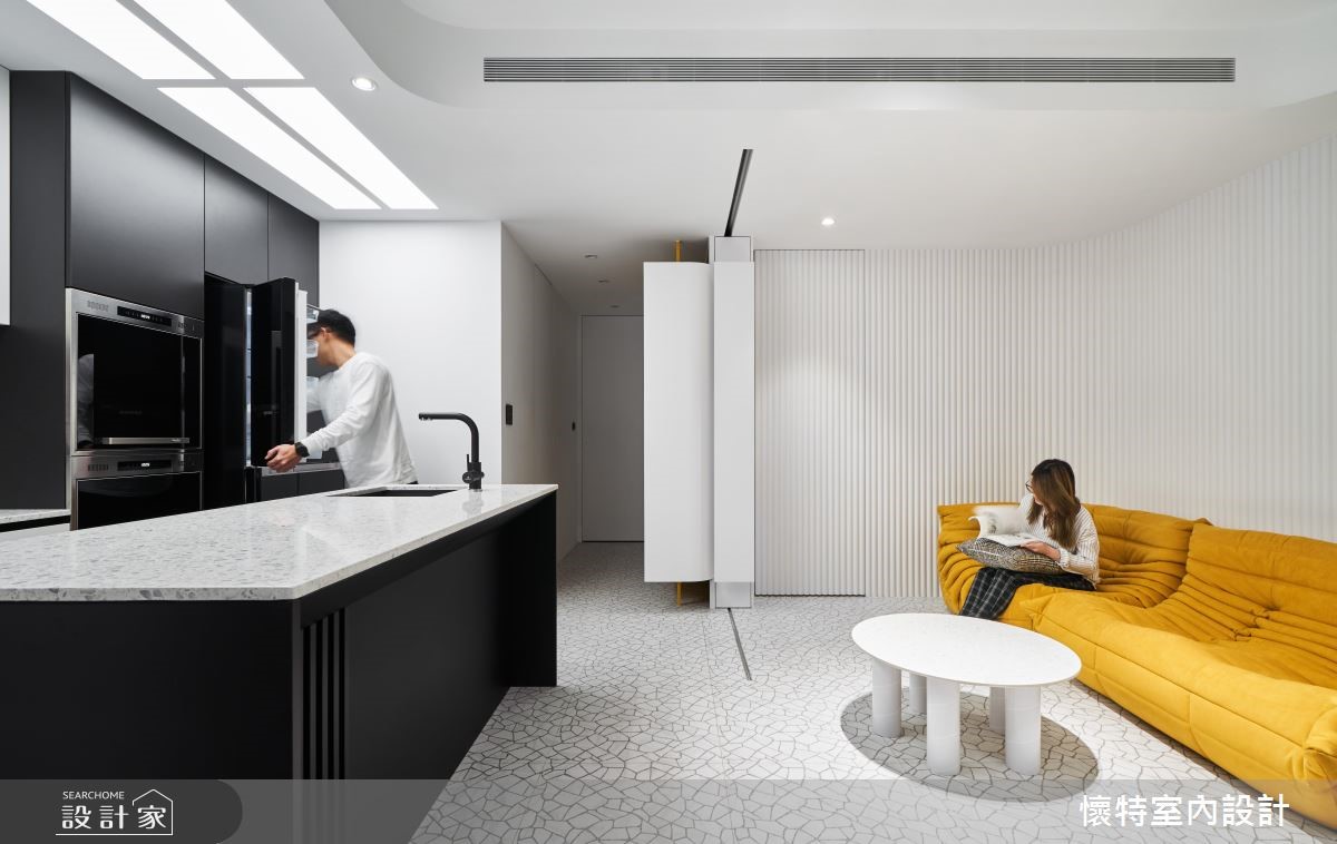 18坪中古屋(5~15年)＿現代風客廳案例圖片＿懷特室內設計＿懷特_37之11