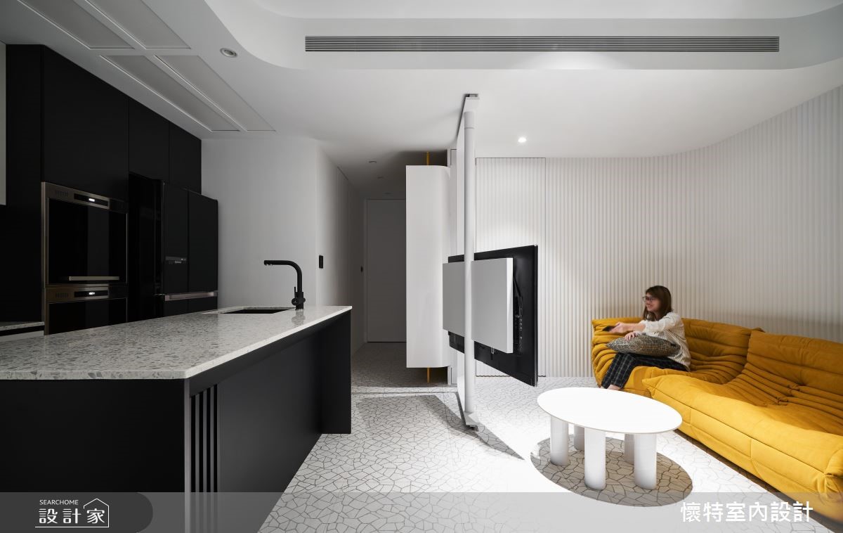 18坪中古屋(5~15年)＿現代風客廳案例圖片＿懷特室內設計＿懷特_37之9