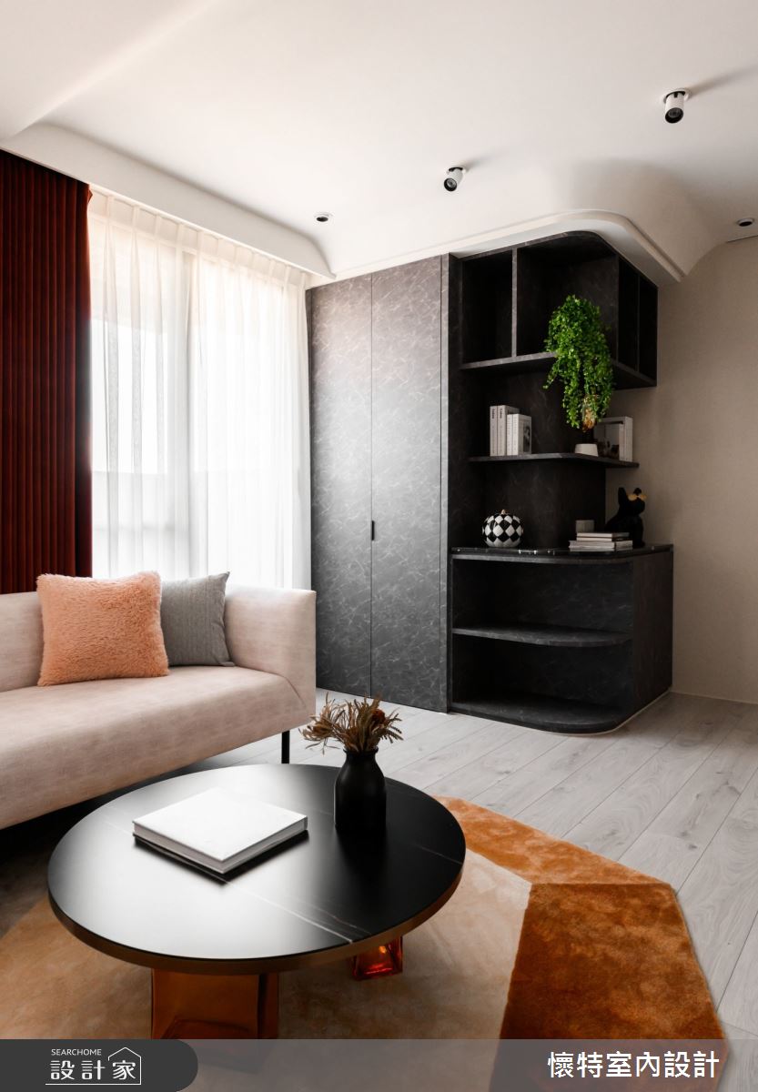 23坪新成屋(5年以下)＿現代風客廳案例圖片＿懷特室內設計＿懷特_41之4