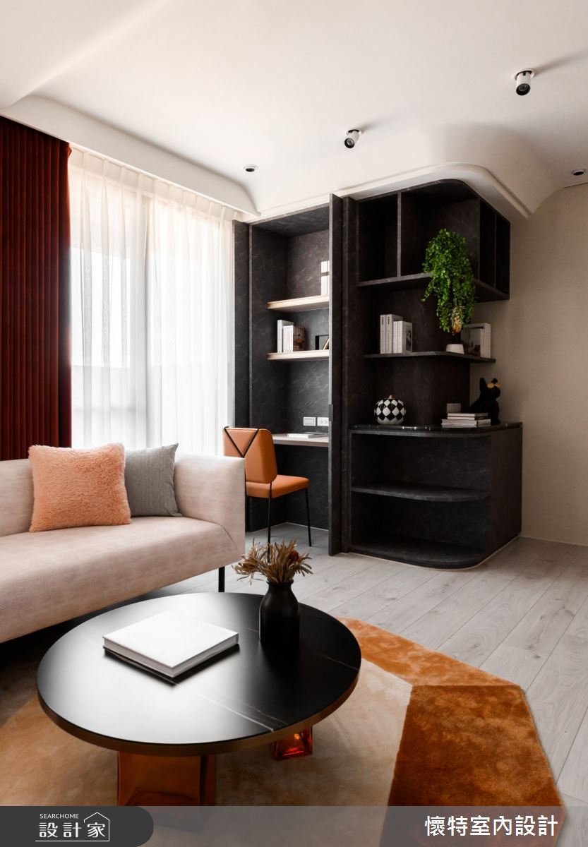 23坪新成屋(5年以下)＿現代風客廳案例圖片＿懷特室內設計＿懷特_41之6